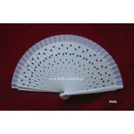 wachlarz hiszpański SERCA 19cm - PRZECENA - biały - wachlarz663_drewniane_wyciete_serduszka_19cm_bialy_romantyczny.jpg