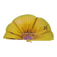 wachlarz hiszpański HOLI FLOWERS 23 cm - żółty jaśniejszy - wachlarz7520_pelny_2str_23cm_holi_flowers_zolty.jpg