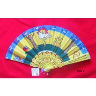 wachlarz plastikowy dla DZIECI 18,5 cm - różne  WZORY i KOLORY - wzór 4, żółty - wachlarz8004_plastik_19cm_dla_dzieci_zolty_piesek,_kotek,_drzewa,_slonce_wzor4.jpg