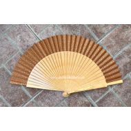 wachlarz hiszpański dąb - ESY-FLORESY 23 cm - tkanina karmelowa / karmel - y_wachlarz4490_pelny_dab_esy-floresy_23cm_kolor_karmelowy_ze_zlotym_wzorem.jpg