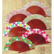 wachlarz hiszpański polerowana grusza KWIATKI 23 cm - y_wachlarze7850_pelne_polerowana_ciemna_grusza_kwiatki_23cm.jpg