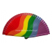 wachlarz hiszpański TĘCZA 23cm, Kolor podstawowy: kolorowy